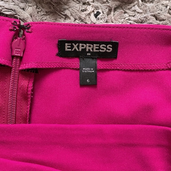 Express Faux Wrap Skort - Magenta - Picture 2 of 6
